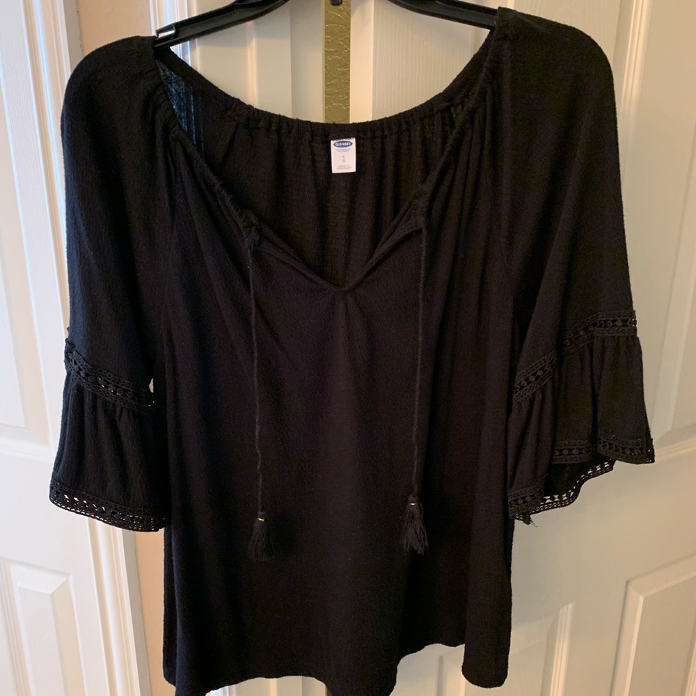 Boho bell sleeve top